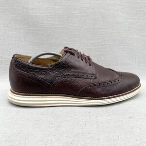 Cole Haan Mens 11M‎ OriginalGrand Oxford Wingtip Brown Leather Sneakers Shoes